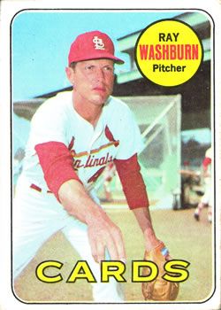 Ray Washburn 1969 Topps #415 Sports Card