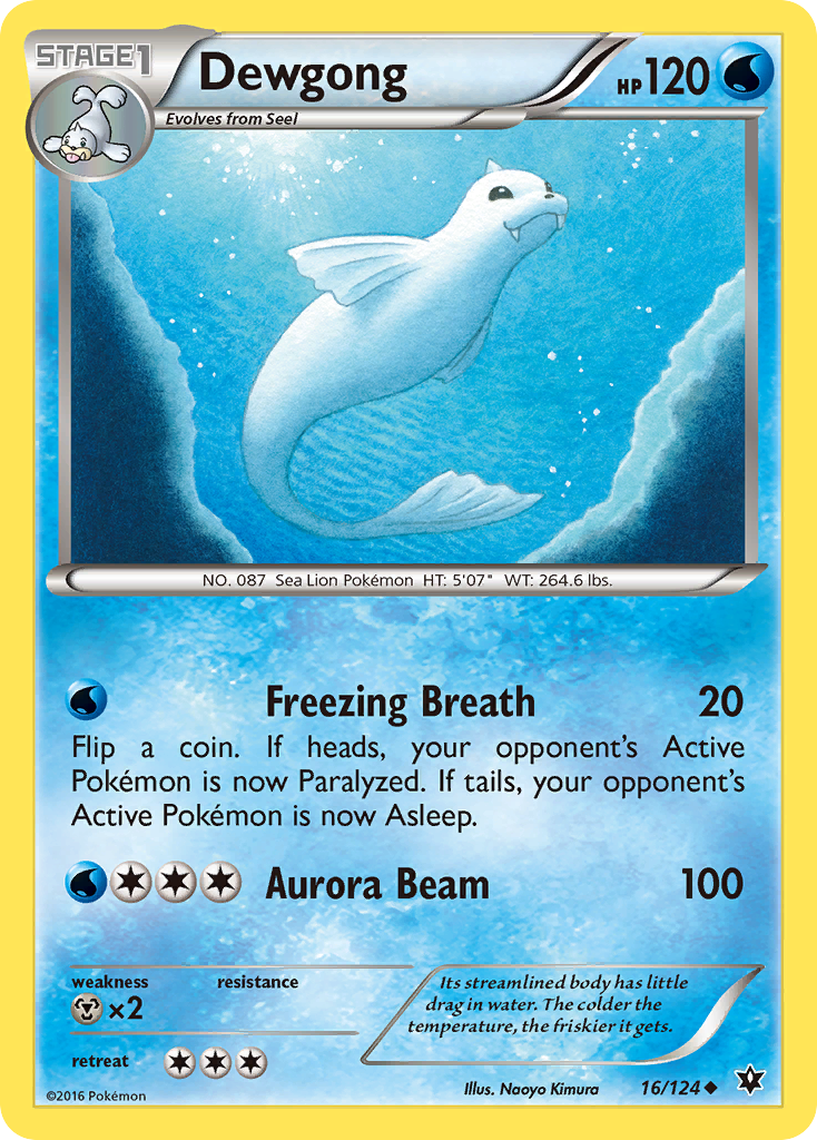 Dewgong (16/124) - Fates Collide Pokémon Card