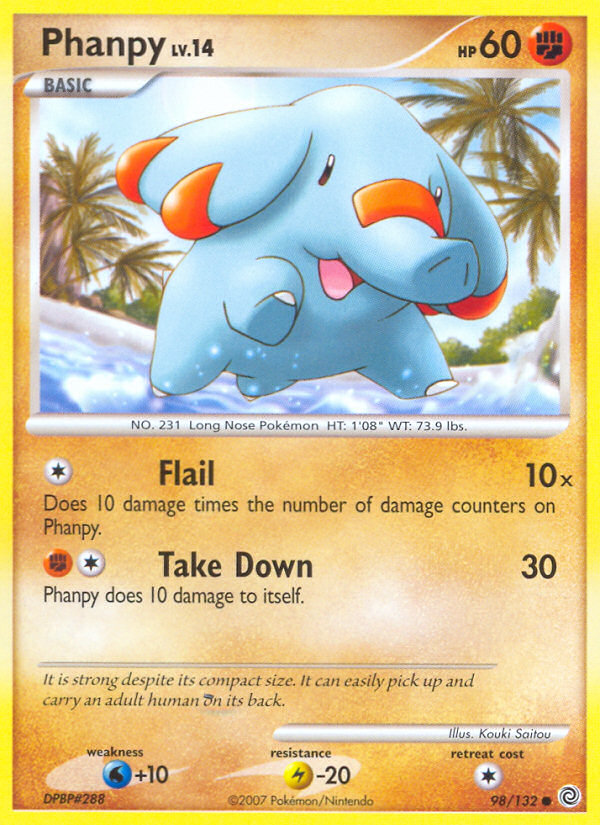 Phanpy (98/132) - Secret Wonders Pokémon Card