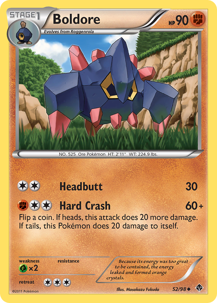 Boldore (52/98) - Emerging Powers Pokémon Card