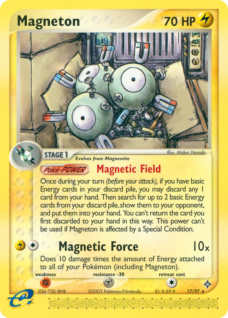 Magneton (17/97) - Dragon Pokémon Card