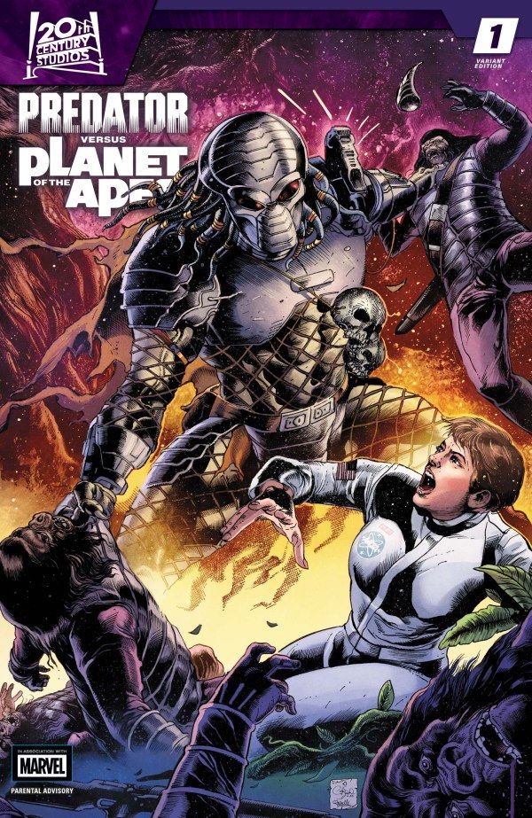 Predator vs. the Planet of the Apes #1 (Carlos Magno Variant) Comic