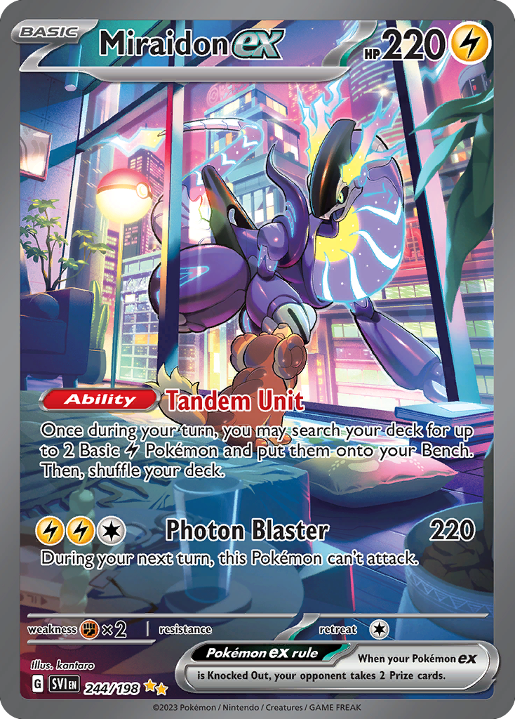 Miraidon ex (244/198) - Scarlet & Violet Pokémon Card