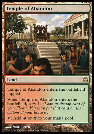 Temple of Abandon (Theros) Trading Card