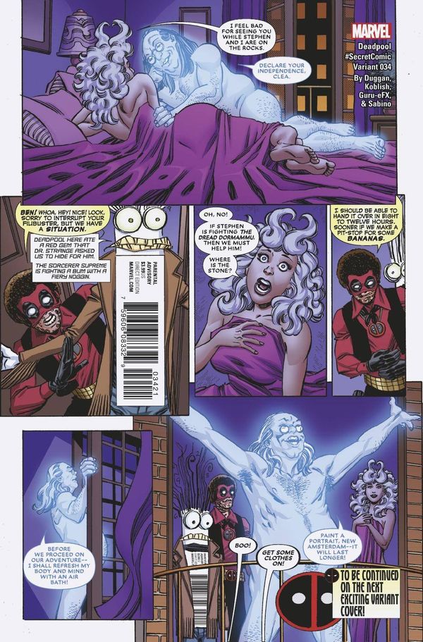 Deadpool #34 (Koblish Secret Comics Variant)