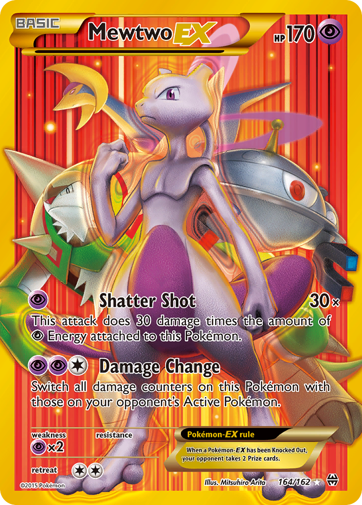 Mewtwo EX (164/162) - BREAKthrough Pokémon Card