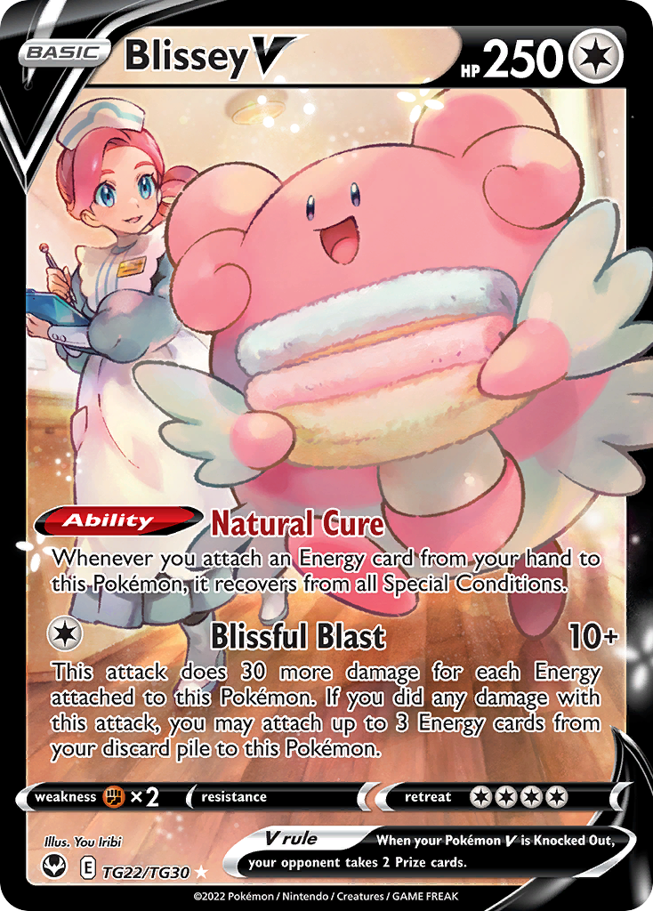 Blissey V (TG22) - Silver Tempest Trainer Gallery Pokémon Card