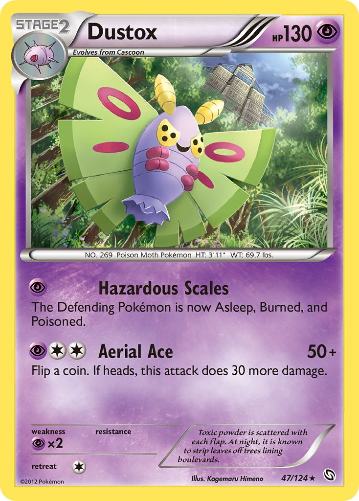 Dustox (47/124) - Dragons Exalted Pokémon Card