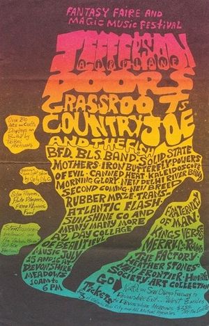 Jefferson Airplane & The Doors Devonshire Meadows Handbill 1967