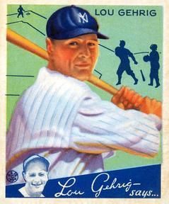Lou Gehrig 1934 Goudey (R320) #61 Sports Card