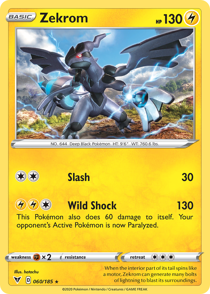 Zekrom (60/185) - Vivid Voltage Pokémon Card