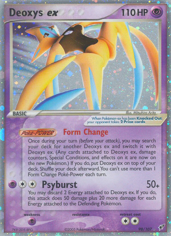 Deoxys ex (98/107) - Deoxys Pokémon Card