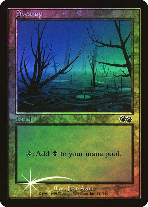 Swamp (Urza's Saga Arena Promo) Trading Card