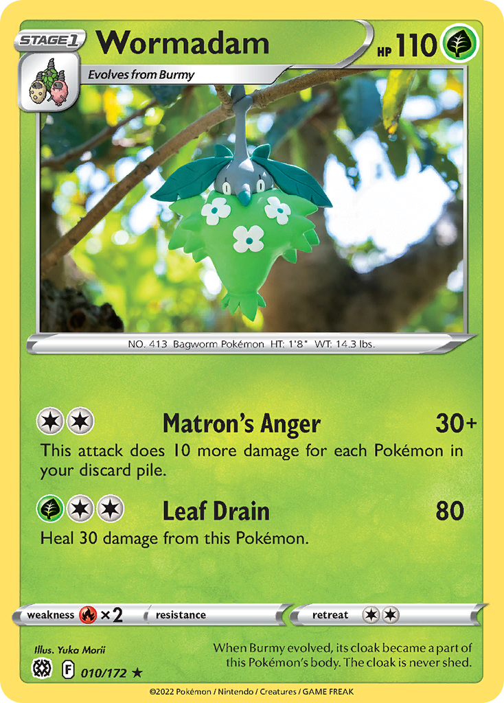 Wormadam (10/172) - Brilliant Stars Pokémon Card