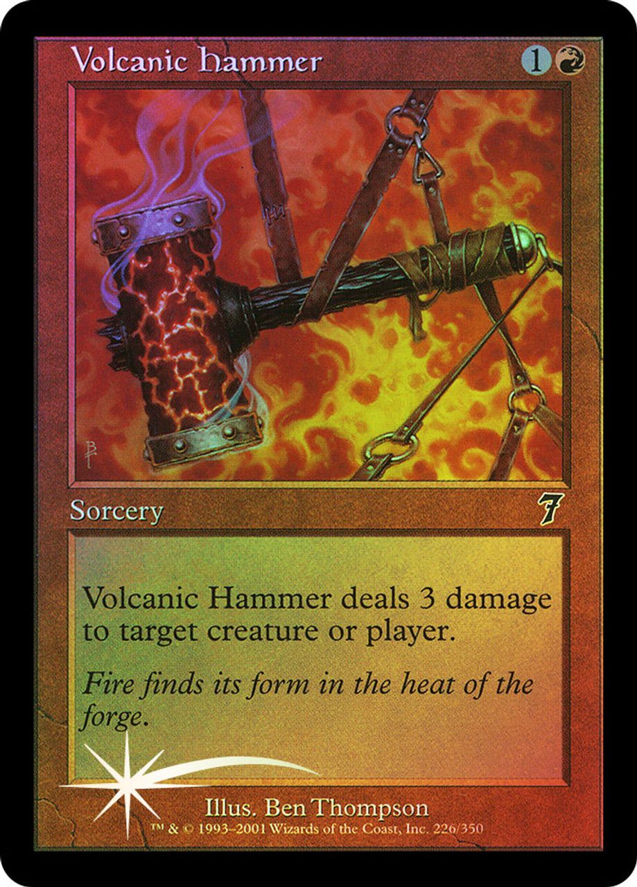 Volcanic Hammer (7th Edition - Foil) Trading Card