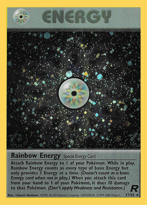 Rainbow Energy (17/82) - Team Rocket (Unlimited)