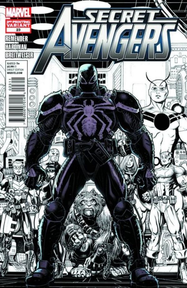 Secret Avengers #23 (Partial Sketch Variant) (2nd Printing)