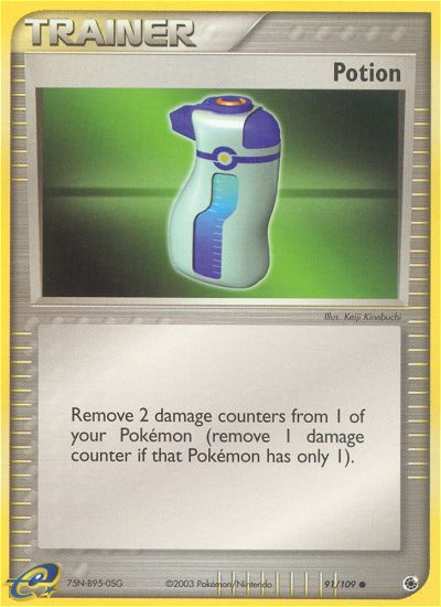 Potion (Trainer: Item) (91/109) - Ruby & Sapphire Pokémon Card