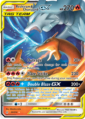 Reshiram & Charizard GX (20/214) - Unbroken Bonds