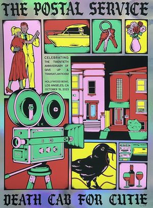 The Postal Service & Death Cab For Cutie Hollywood Bowl Foil Variant 2023