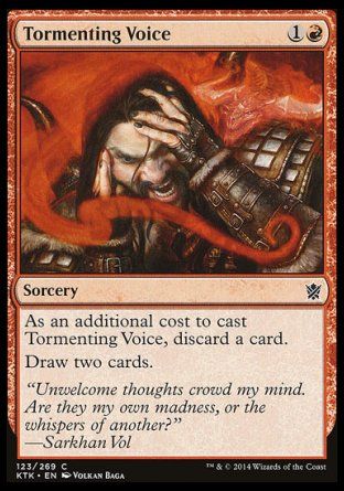 Tormenting Voice (Khans of Tarkir) Trading Card