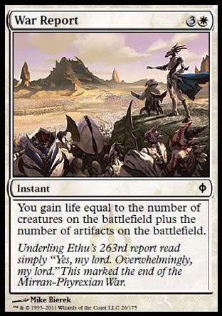 War Report (New Phyrexia) Trading Card