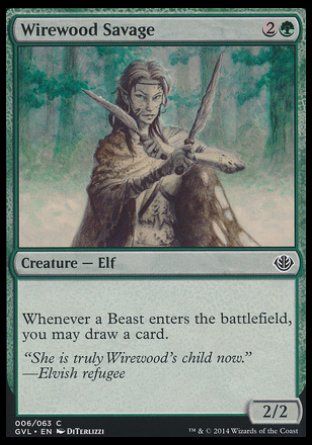 Wirewood Savage (Duel Decks : Anthology) Trading Card