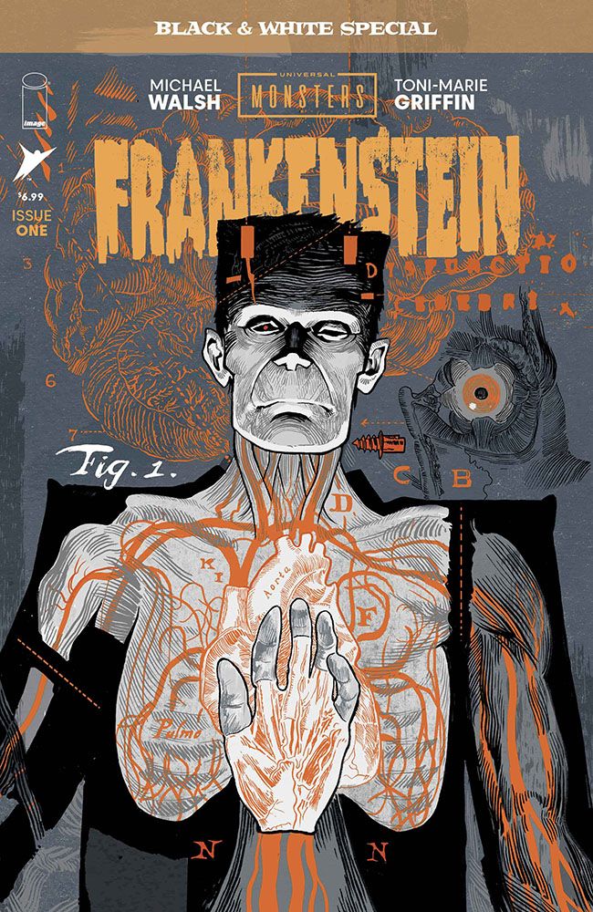 Universal Monsters Frankenstein B&W Special #1 Comic