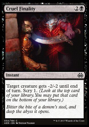 Cruel Finality (Aether Revolt) Trading Card