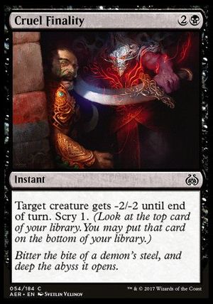 Cruel Finality (Aether Revolt)