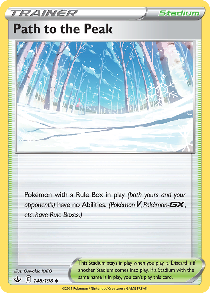 Path to the Peak (Trainer: Stadium) (148/198) - Chilling Reign Pokémon Card