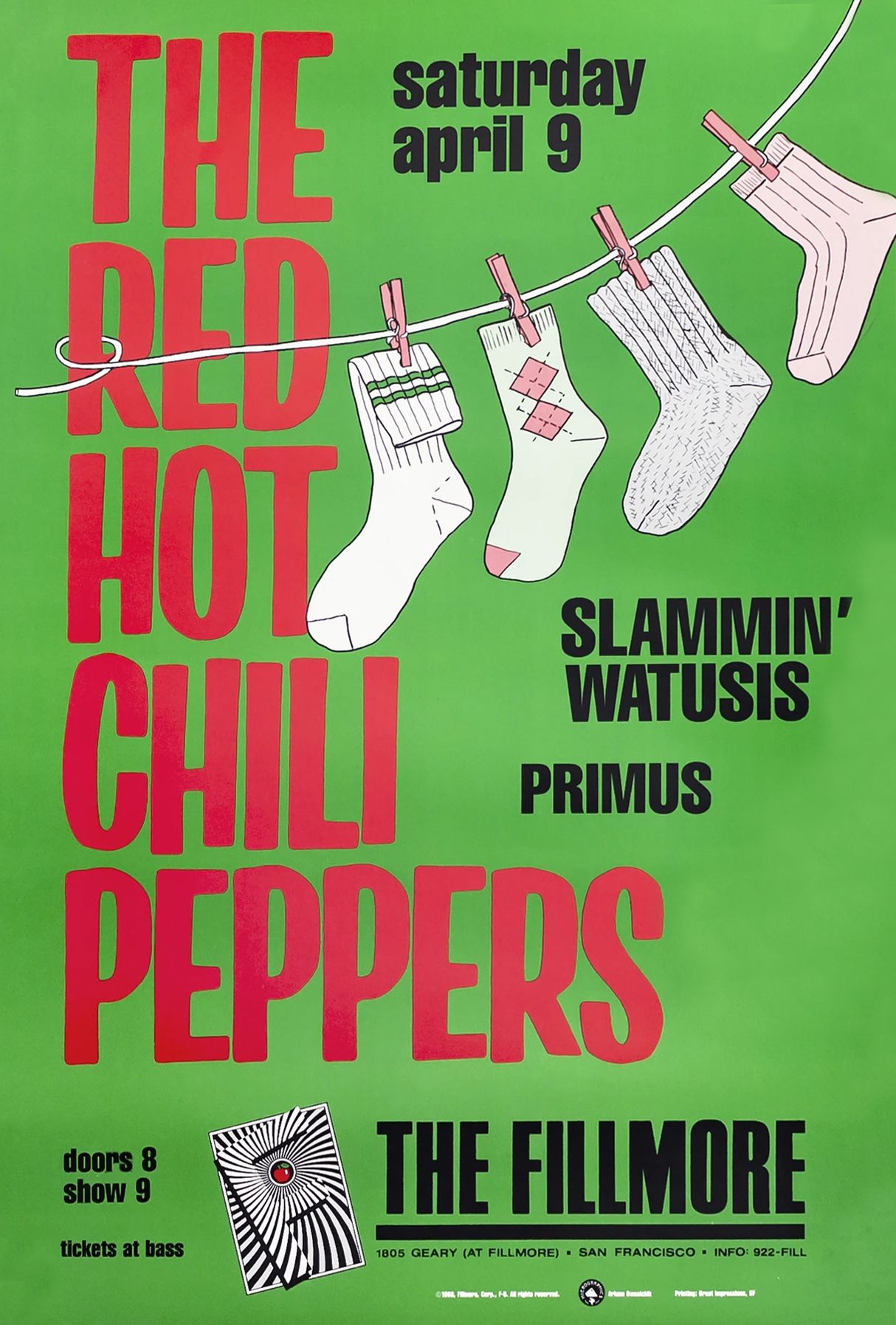 Red Hot Chili Peppers Concert Posters Values - GoCollect (red-hot 
