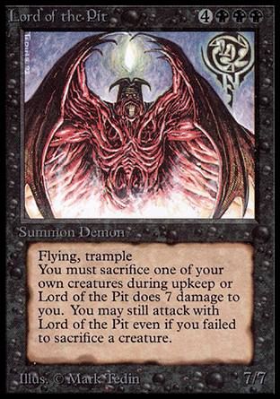 Lord of the Pit (Alpha) Trading Card