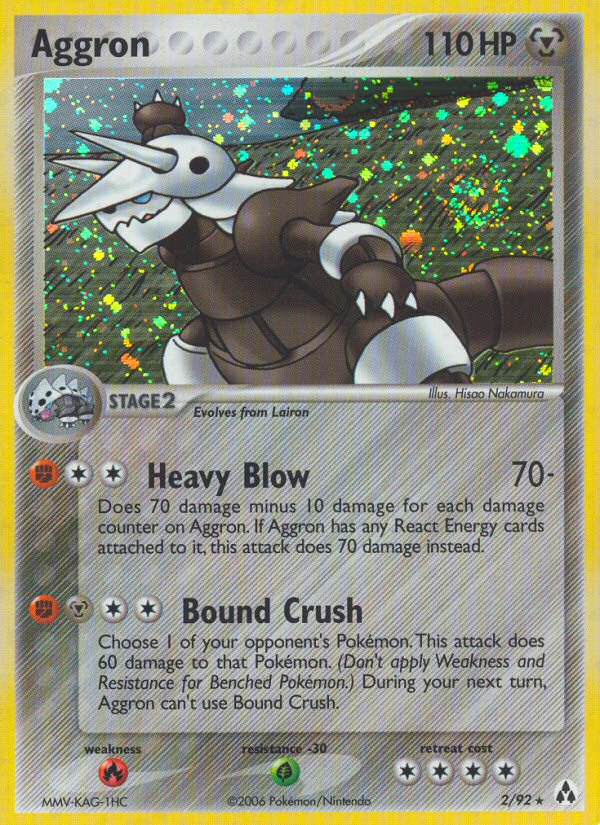 Aggron (2/92) - Legend Maker Pokémon Card