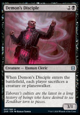 Demon's Disciple (Zendikar Rising) Trading Card