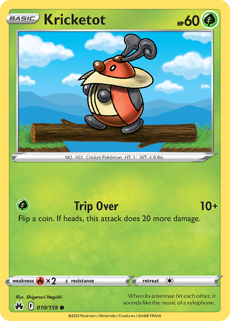 Kricketot (10/159) - Crown Zenith Pokémon Card