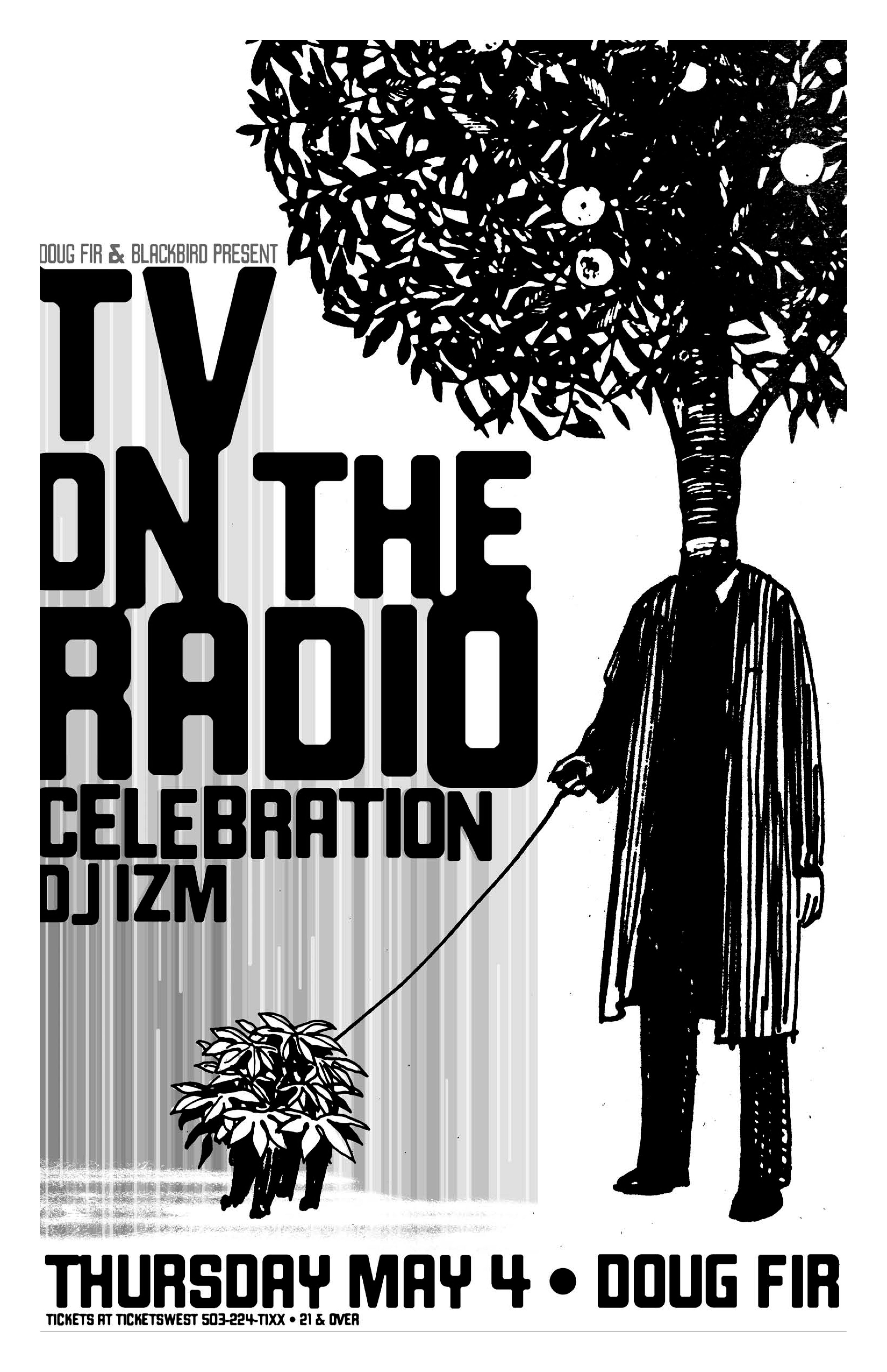 MXP-141.5 Tv On The Radio 2006 Doug Fir  May 4 Concert Poster