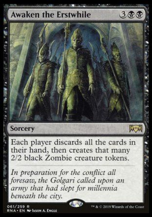 Awaken the Erstwhile (Ravnica Allegiance) Trading Card