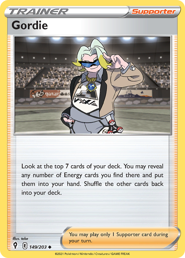 Gordie (Trainer: Supporter) (149/203) - Evolving Skies Pokémon Card