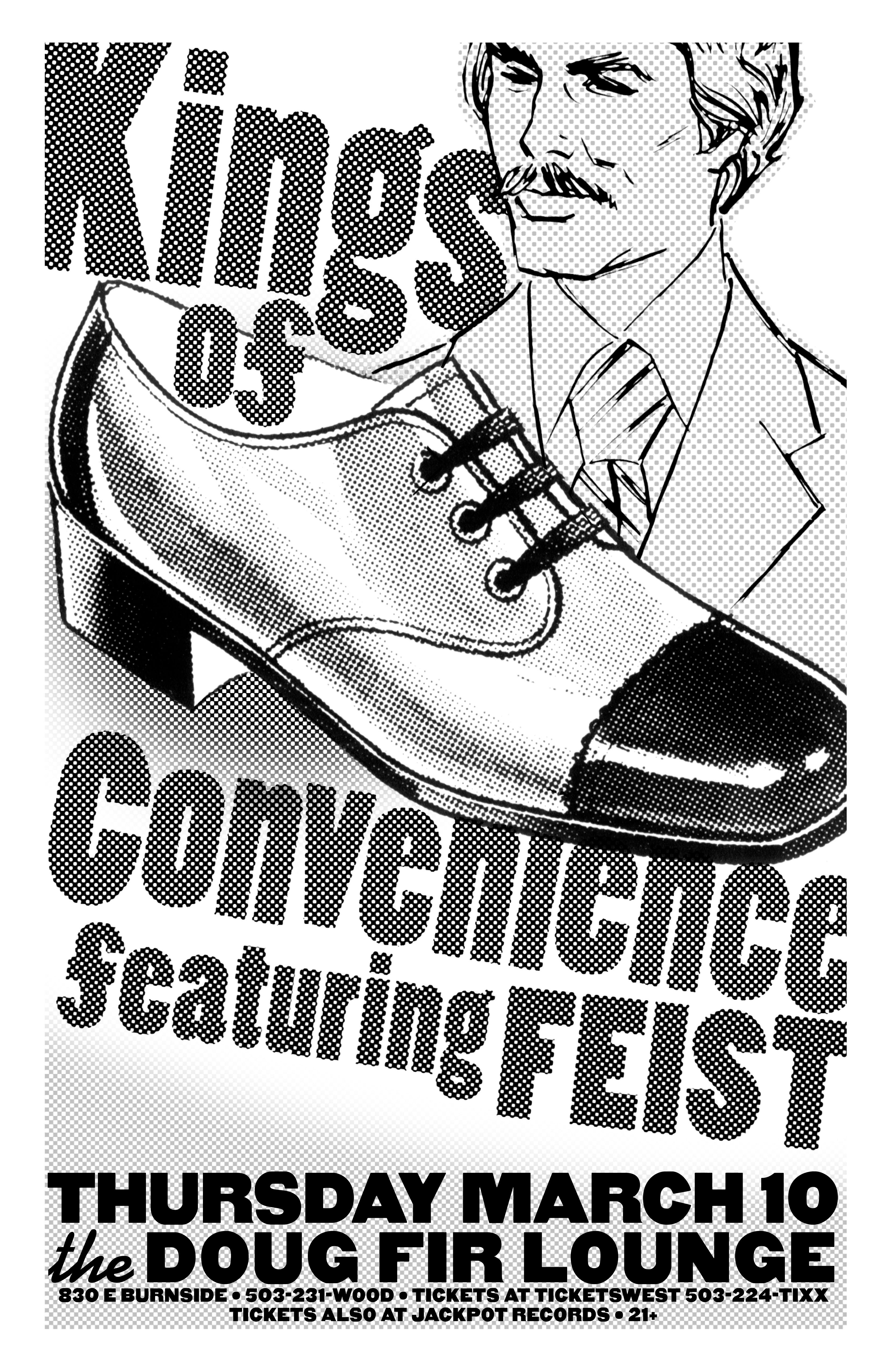 MXP-140.5 Kings Of Convenience 2005 Doug Fir  Mar 10 Concert Poster