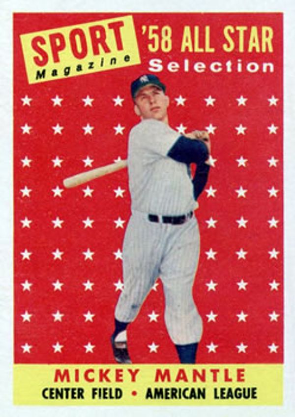Mickey Mantle 1958 Topps #487 (All Star)