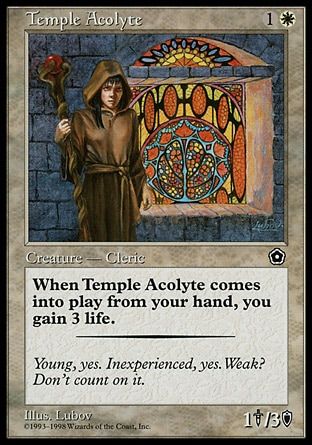 Temple Acolyte (Portal Second Age) Trading Card