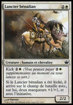 Benalish Lancer (Knights vs. Dragons) Trading Card