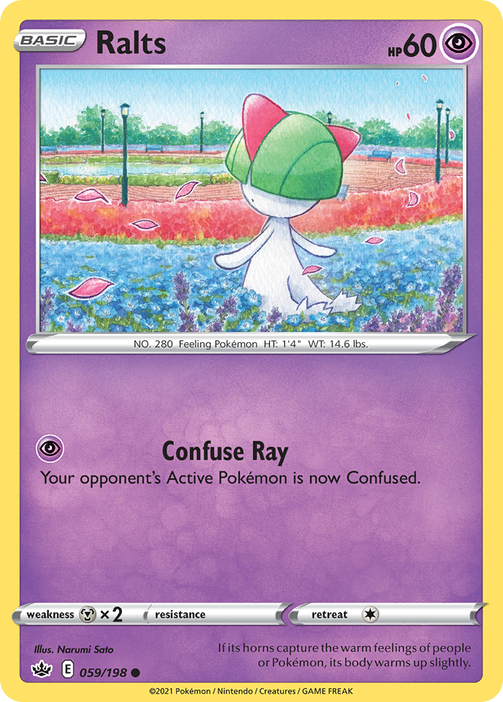 Ralts (59/198) - Chilling Reign Pokémon Card