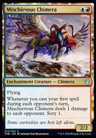 Mischievous Chimera (Theros Beyond Death) Trading Card