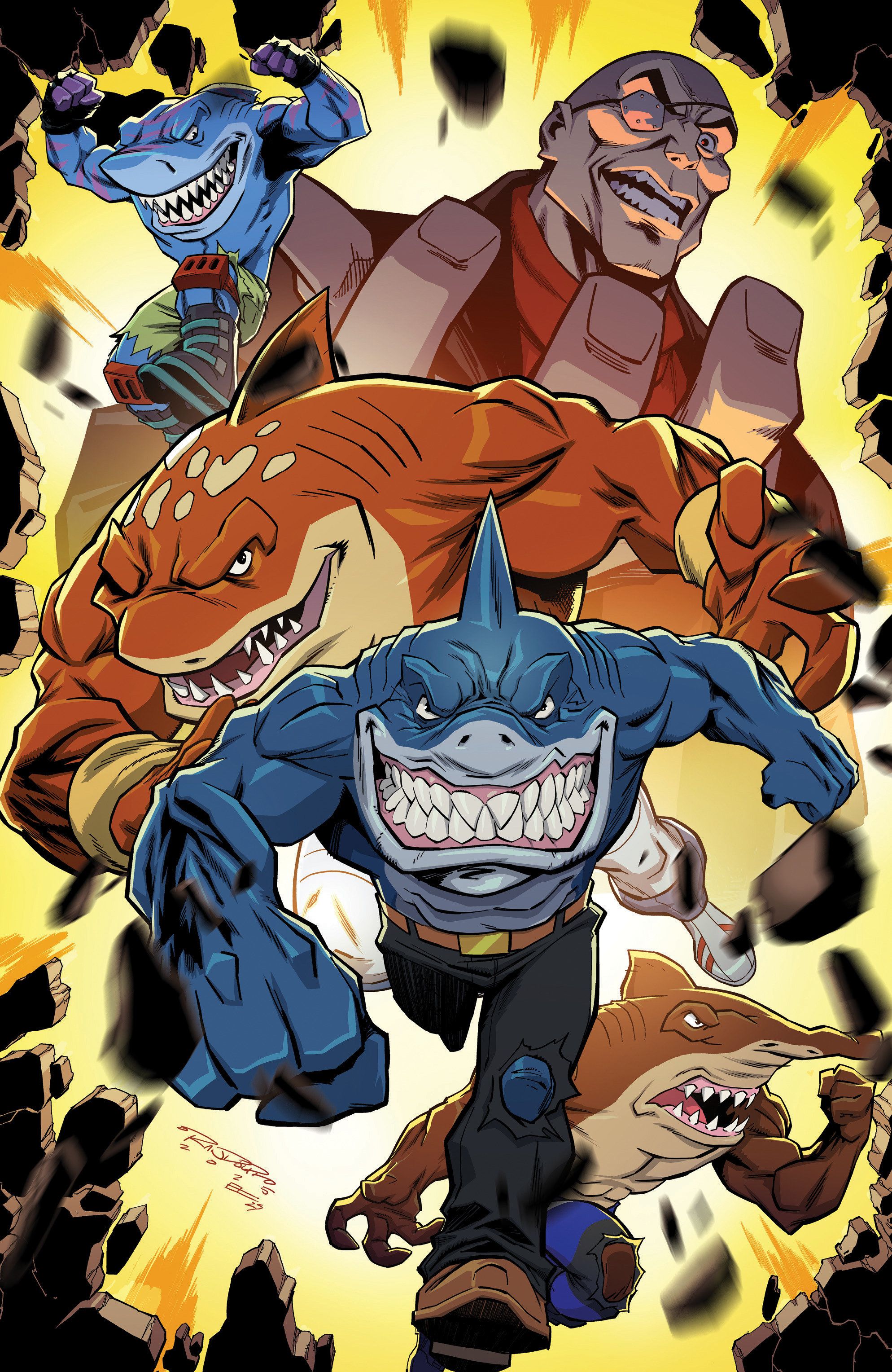 Street Sharks #1 (Variant RI 1:50 Randolph Full Art) Comic