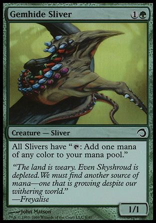 Gemhide Sliver (Premium Deck Series: Slivers) Trading Card