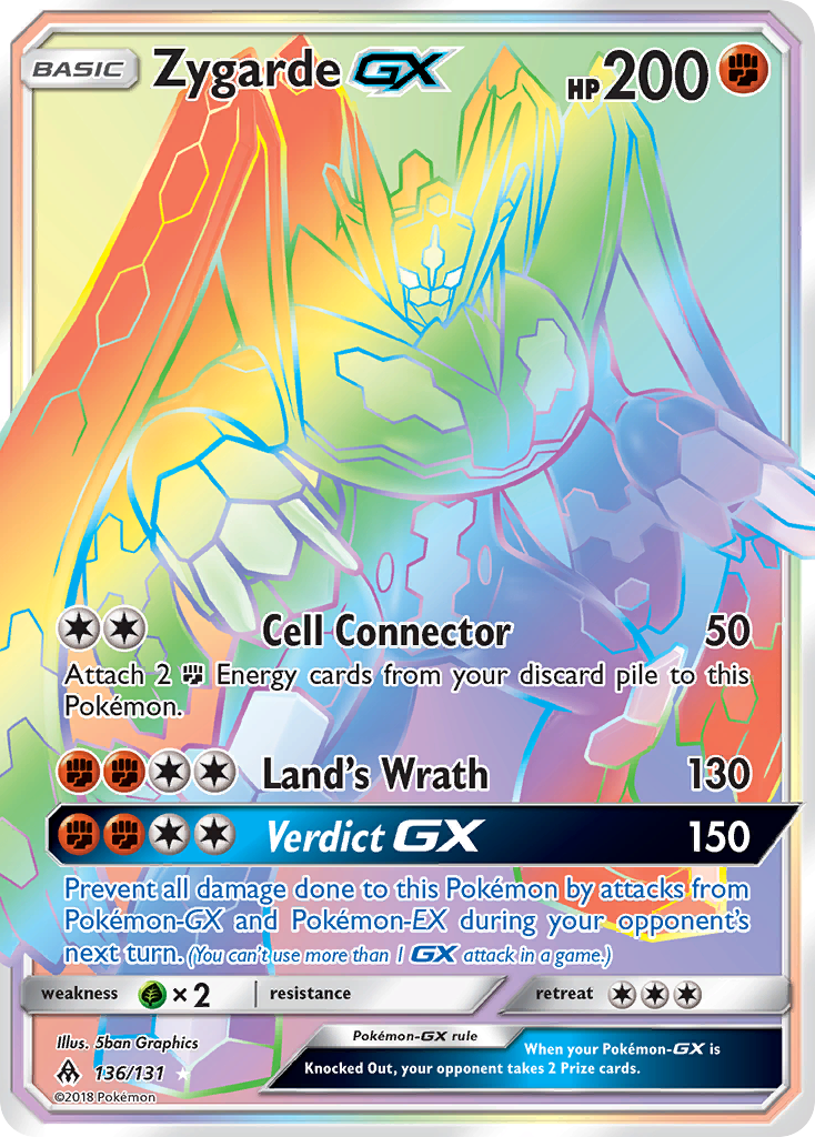 Zygarde GX (136/131) - Forbidden Light Pokémon Card