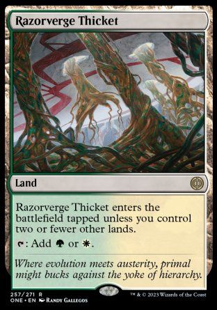 Razorverge Thicket (Phyrexia: All Will Be One) Trading Card