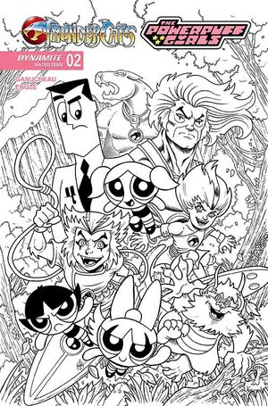 ThunderCats / The Powerpuff Girls #2 (Cvr L Inc 1:5 Ken Haeser Foc Bonus Line Art Variant)